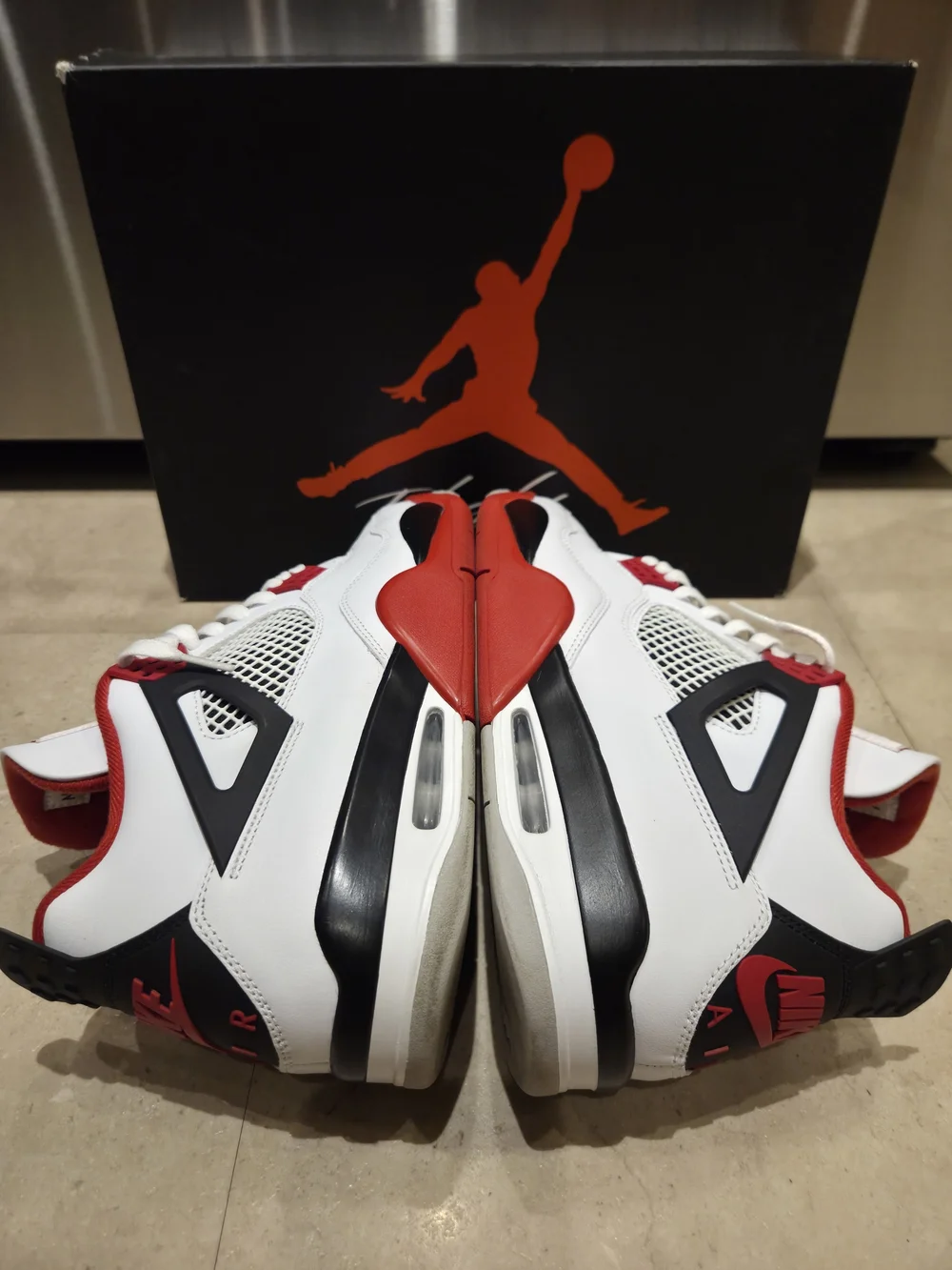 Nike Air Jordan 4 Men's Retro OG Shoes Fire Red, Size 12, 2020
